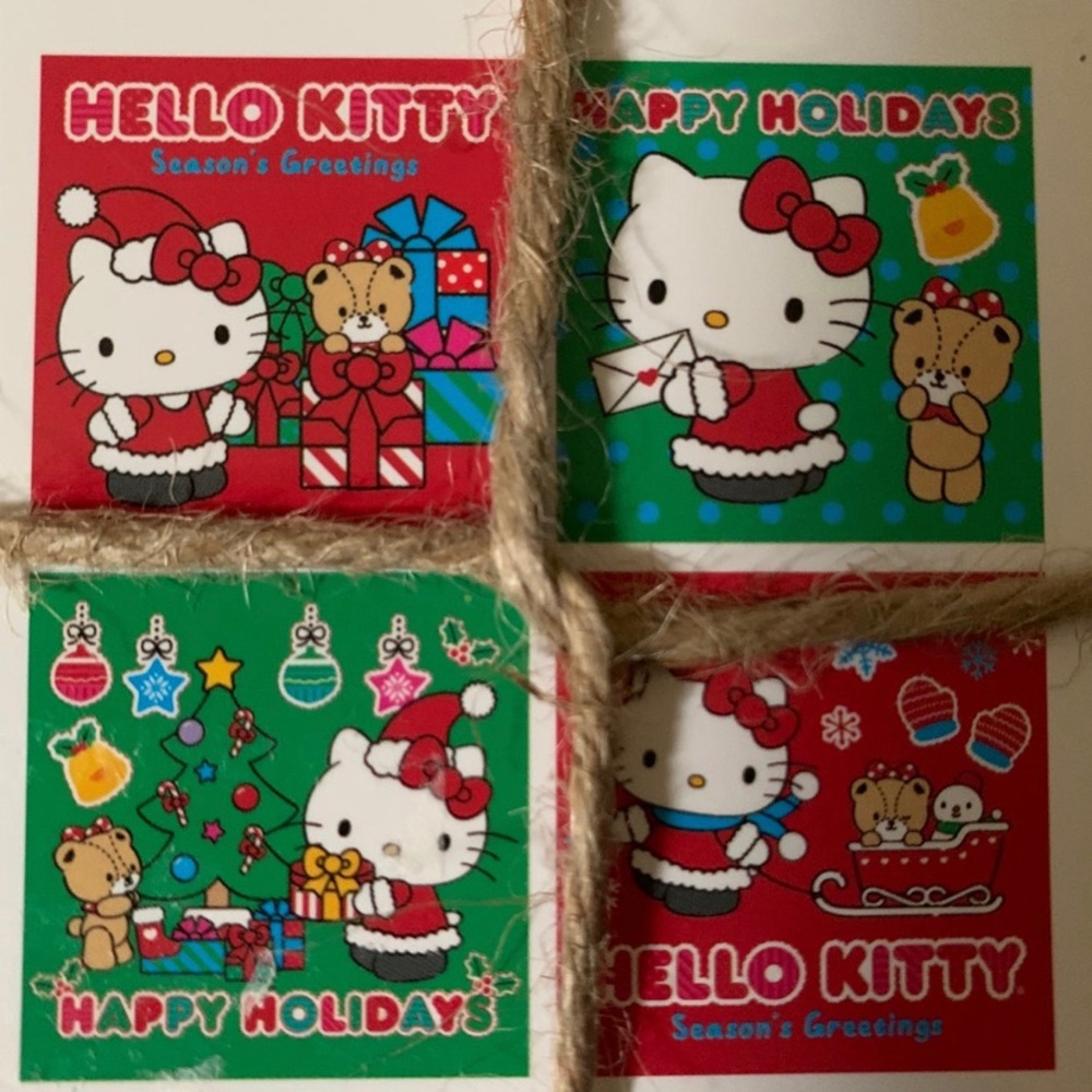 Hello Kitty ceramic coasters